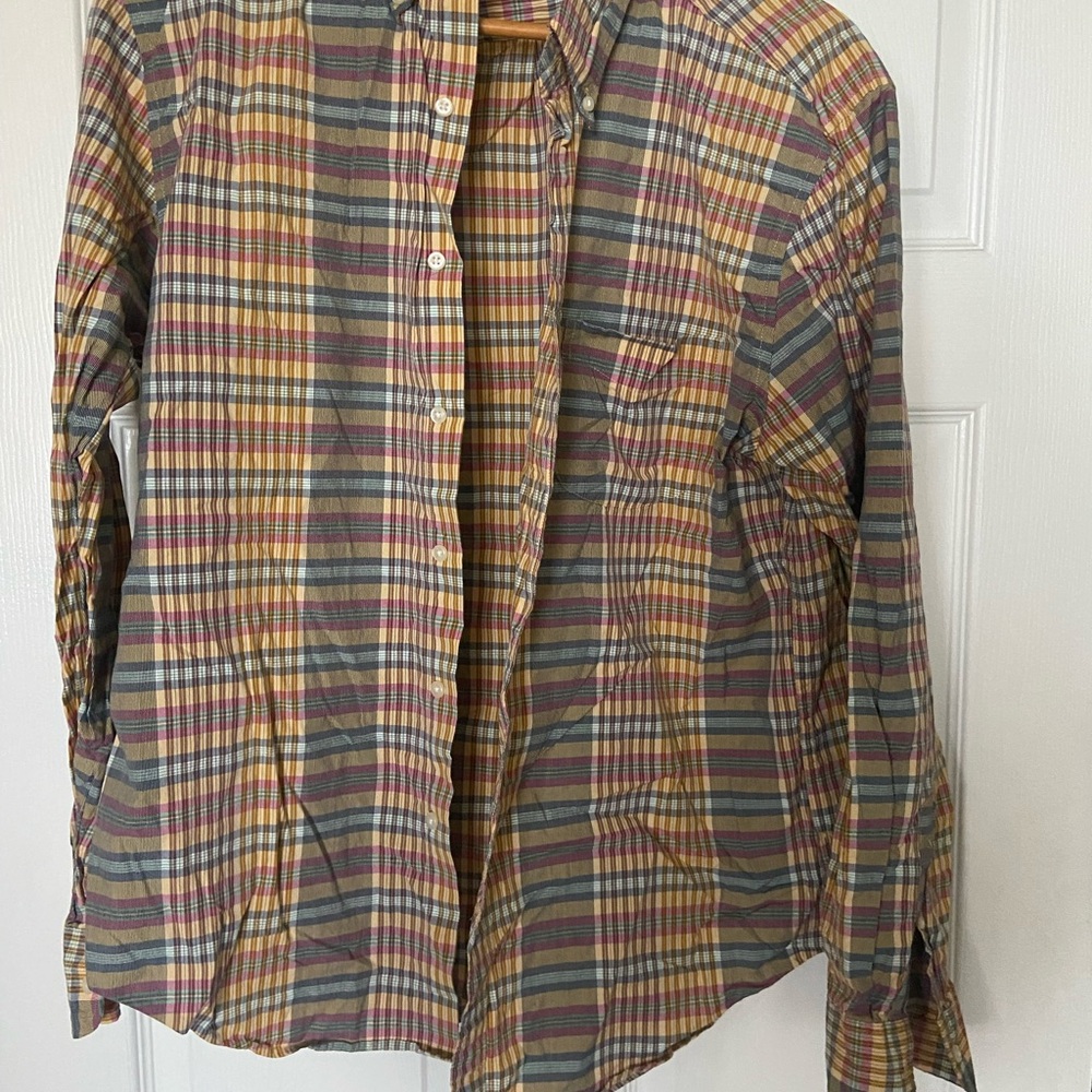 J. Crew Multicolor Plaid Casual Button Down Shirt